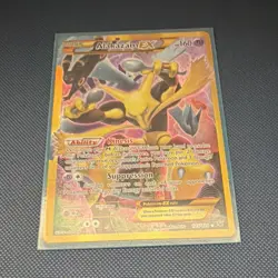 Pokemon TCG M Alakazam-EX 125/124 Fates Collide Secret Rare Full Art Holo - Image 1