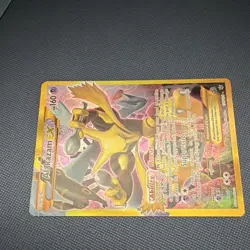 Pokemon TCG M Alakazam-EX 125/124 Fates Collide Secret Rare Full Art Holo - Image 3