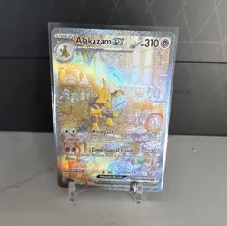 Pokemon TCG Alakazam ex 201/165 SV Scarlet & Violet 151 SIR Full Art Holo EN - Image 1