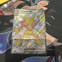 Pokemon Card TCG - Alakazam ex 215/091 Ultra Rare Shiny Paldean Fates Near Mint - Image 3