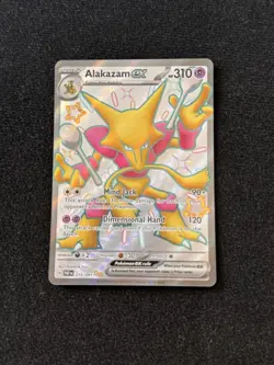 Pokemon Alakazam EX TCG Scarlet & Violet Paldean Fates 215/091 Pack Fresh Mint - Image 1