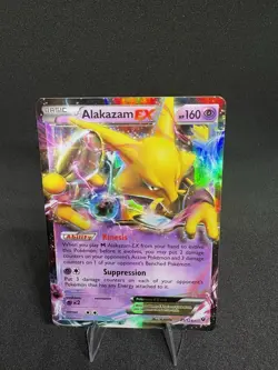 Pokemon TCG Alakazam-EX Fates Collide 25/124 Holo Holo Rare ex - Image 1