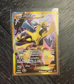 Pokemon TCG Alakazam EX 125/124 Fates Collide Secret Rare Holo 160HP EN - Image 1