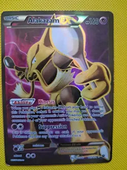 Pokemon Alakazam-EX TCG Fates Collide Holo Card 117/124 Full Art - Image 1
