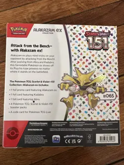Pokemon TCG: Scarlet & Violet—151 Collection—Alakazam ex - NEW FACTORY SEALED - Image 2