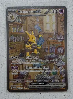 Pokemon TCG Alakazam ex 201/165 - Scarlet & Violet 151 Ultra Rare Holo 310HP - Image 1