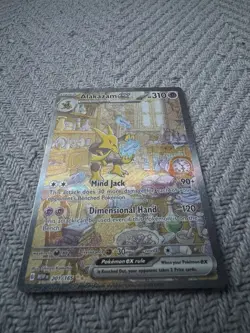 Pokemon TCG Alakazam ex 201/165 Scarlet & Violet 151 Ultra Rare Full Art Holo EN - Image 2