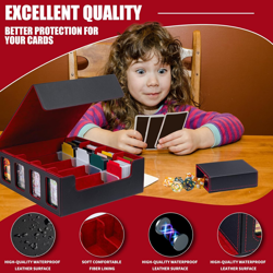 Card Storage Box 3200+ MTG Commander Deck Box TCG Deck Case with Display Windows - Image 2