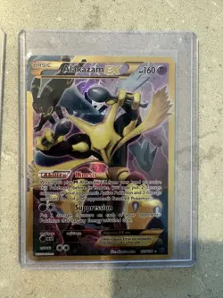 Pokemon TCG Alakazam-EX Fates Collide 125/124 Holo Secret Rare - Image 1