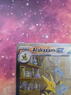Pokemon TCG Alakazam ex 201/165 SV Scarlet & Violet 151 SIR Full Art Holo NM - Image 4