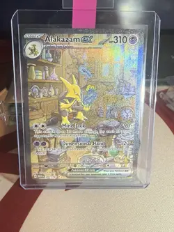 Pokemon TCG Alakazam EX Holo Ultra Rare Scarlet and Violet 151 - Image 1
