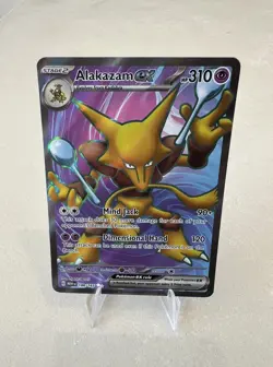 Pokemon TCG Alakazam EX Scarlet & Violet-151 188/165 Holo Ultra Rare - Image 1