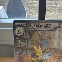 Pokemon TCG SV 151 Alakazam ex 201/165 Holo Full Art SIR EN 310HP - Image 2