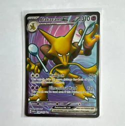 Pokemon TCG Alakazam ex 188/165 SV 151 Ultra Rare Holo EN - Image 1