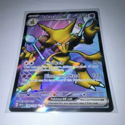 Pokemon TCG Alakazam ex 188/165 SV 151 Ultra Rare Holo EN - Image 2