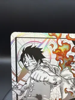 One Piece ST30-001 Alt Art Leader Luffy & Ace Trading Card - Image 2