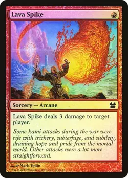 MTG Modern Masters Lava Spike Foil x1 Common Red Sorcery NM/M - Image 1