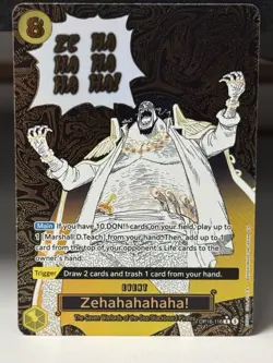 Zehahahahaha! OP16-116 The Time of Battle Alternate Art Foil One Piece TCG - Image 1