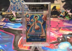 2025 One Piece Premium Booster Vol. 2 Gum-Gum Rain ALT ART R Black Label 10 Pop1 - Image 1