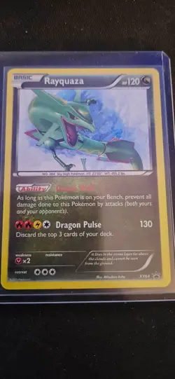 2015 Rayquaza XY64 XY Black Star Promo Holo Pokemon Card MP - Image 1