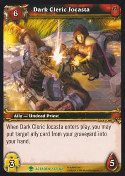 World of Warcraft TCG Dark Cleric Jocasta - Heroes of Azeroth 233/361 - Image 1