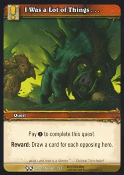 World of Warcraft TCG I Was a Lot of ThingsU - Hunt for Illidan 242/252 - Image 1