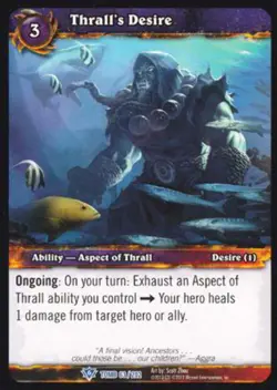 World of Warcraft TCG Thrall's Desire - Tomb of the Forgotten 63/202 - Image 1