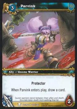World of Warcraft TCG Parvink (Foil) - Heroes of Azeroth 212/361 - Image 1