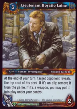 World of Warcraft TCG Lieutenant Horatio Laine - Dungeon Deck Treasure 13/60 - Image 1