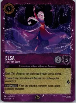 Elsa - The Fifth Spirit 6 Promo Disney Lorcana Promo Cards Lorcana Holo NM - Image 1