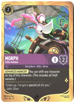 Disney Lorcana TCG Morph - Little Imitator 9/P4 Promo Foil Attack Of The Vine - Image 1