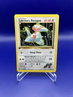 Pokemon TCG Sabrina's Porygon 98/132 1st Edition Gym Challenge English LP - Image 2