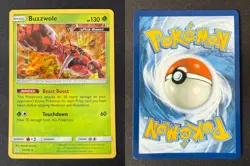 BUZZWOLE 21/236 CEC COSMIC ECLIPSE POKEMON CARD TCG NM 2019 HOLO - Image 1