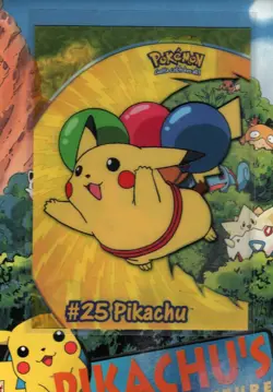 Pokemon TCG Topps 2000 Pikachu #25 Clear Card PC1 TV Animation NM - Image 2