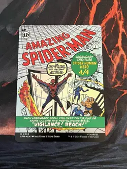 NM Borderless Foil Peter Parker, MTG, Marvel's Spider-Man, Magic, 232, Ship ASAP - Image 2