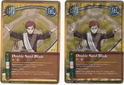 2 x Naruto TCG Trading Card Game DOUBLE SAND BLADE 288 Rare 1 Foil (2002) - Image 2