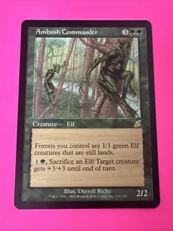 Ambush Commander Scourge Rare MTG magic the Gathering Card 111/143 NEAR MINT + - Image 1