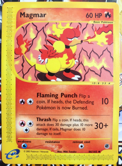 Magmar - 86/165 - 2002 Expedition Base Set - Near Mint - E Reader Pokemon Card - Image 1