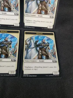 4x Knight Token 2/2 Vigilance Core Set 2019 MTG Magic The Gathering Playset TCG - Image 4