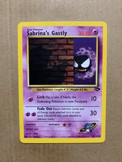 Sabrina's Gastly 96/132 Gym Challenge - Common Pokemon Card - NM/Mint - Image 1
