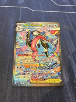 Mega Greninja EX Full Art Holo Pokemon Card 350 HP 116/086 English - Image 2