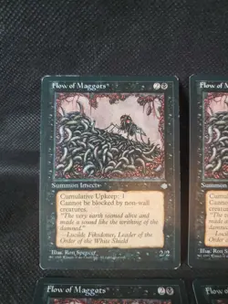 4x Flow of Maggots MTG Ice Age NM Playset Magic The Gathering See Detailed Pics - Image 2