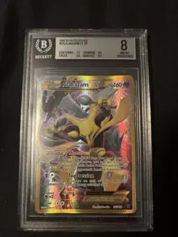 Pokemon TCG Alakazam EX Fates Collide 125/124 Full Art Secret Rare Card Becket 8 - Image 1