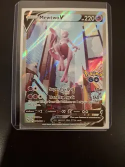 Pokemon TCG Mewtwo v Alt Art Full Art Holo Ultra Rare Card 072/078 - Image 2