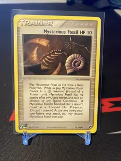 MYSTERIOUS FOSSIL HP 10 - 91/100 - EX Sandstorm - Common - Pokemon Card - NM - Image 1