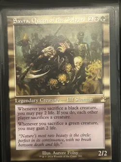 Sarva, Queen Of The Golgari Ravnica Remastered Card 381 Foil. Retro. - Image 1