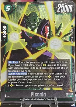 Bandai Dragon Ball Super Card Game Piccolo FB10-070 SR Holo Alt Art 25000 Eng - Image 1