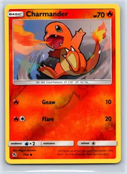 Charmander 7/68 Common Hidden Fates Pokemon Reverse Holo NM/M 521b-15 - Image 1