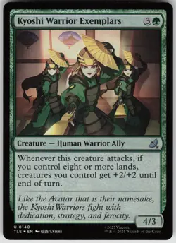 MTG Kyoshi Warrior Exemplars Foil NM Avatar: The Last Airbender: Magic 140 - Image 1