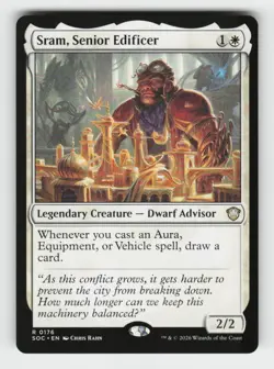 Sram, Senior Edificer 176 Commander: Secrets of Strixhaven Magic MTG NM - Image 1